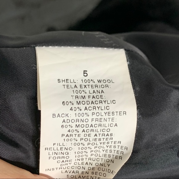 Rothschild girls charcoal wool peacoat Sz 5 - Picture 5 of 5